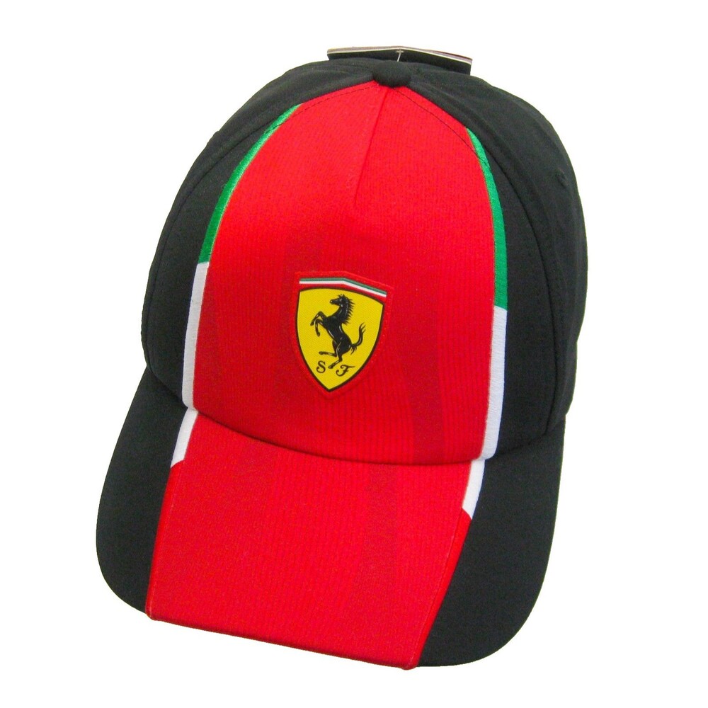 New Ferrari Baseball Cap Logo Hat Puma Italian Flag Under Embroidered Red Black